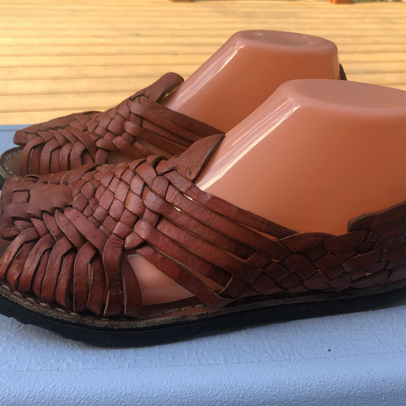 COPY - D Santy Women's  Brown Fisherman Leather Sandals - Picture 7 of 8